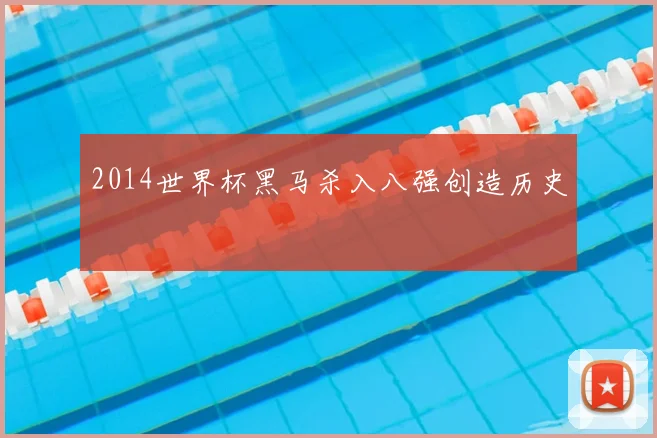 2014世界杯黑马杀入八强创造历史